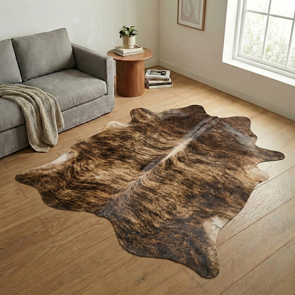 Tapis en peau de vache 230x208 cm - image 1