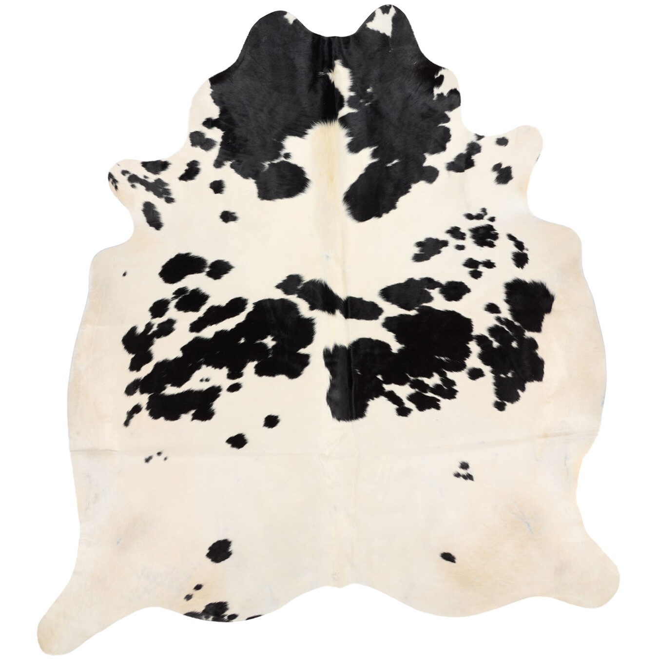 Tapis en peau de vache 241x216 cm - vue de dessus