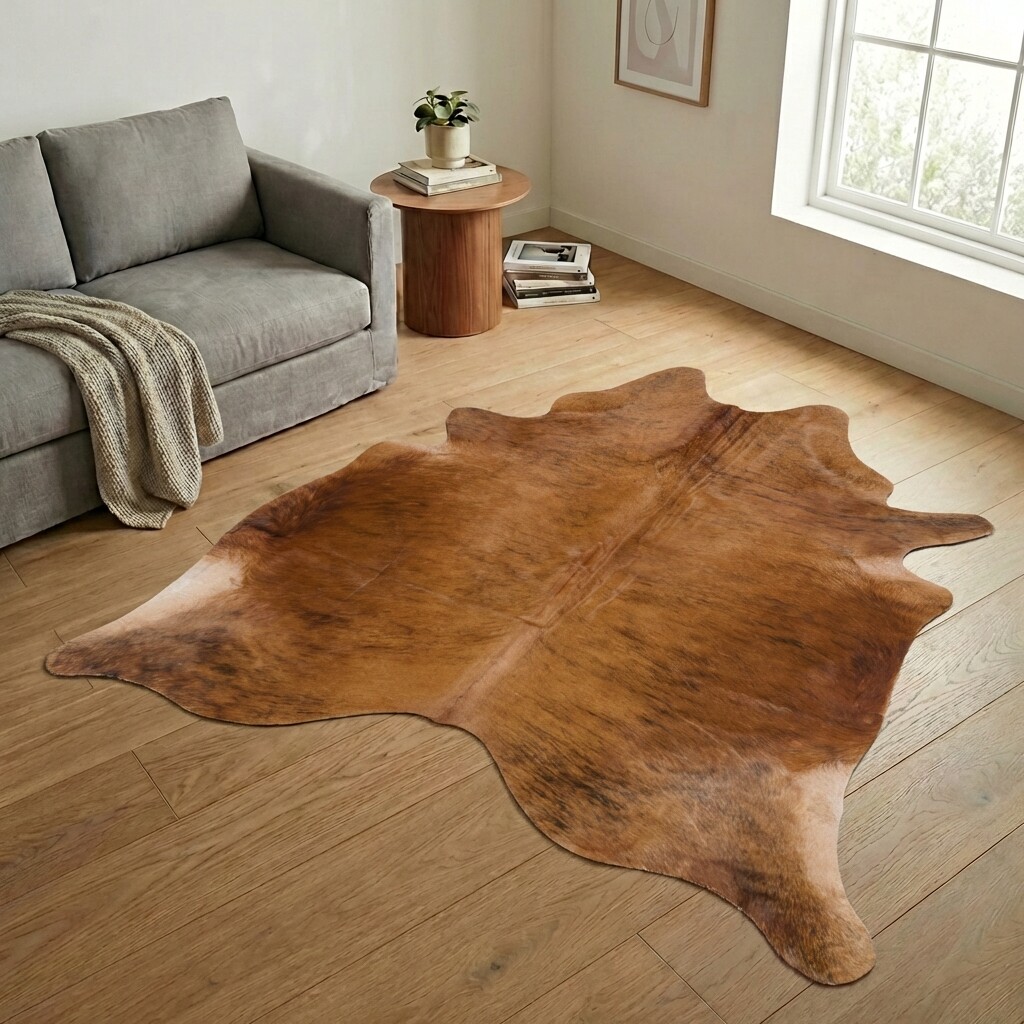 Tapis en peau de vache 253x216 cm - image 1