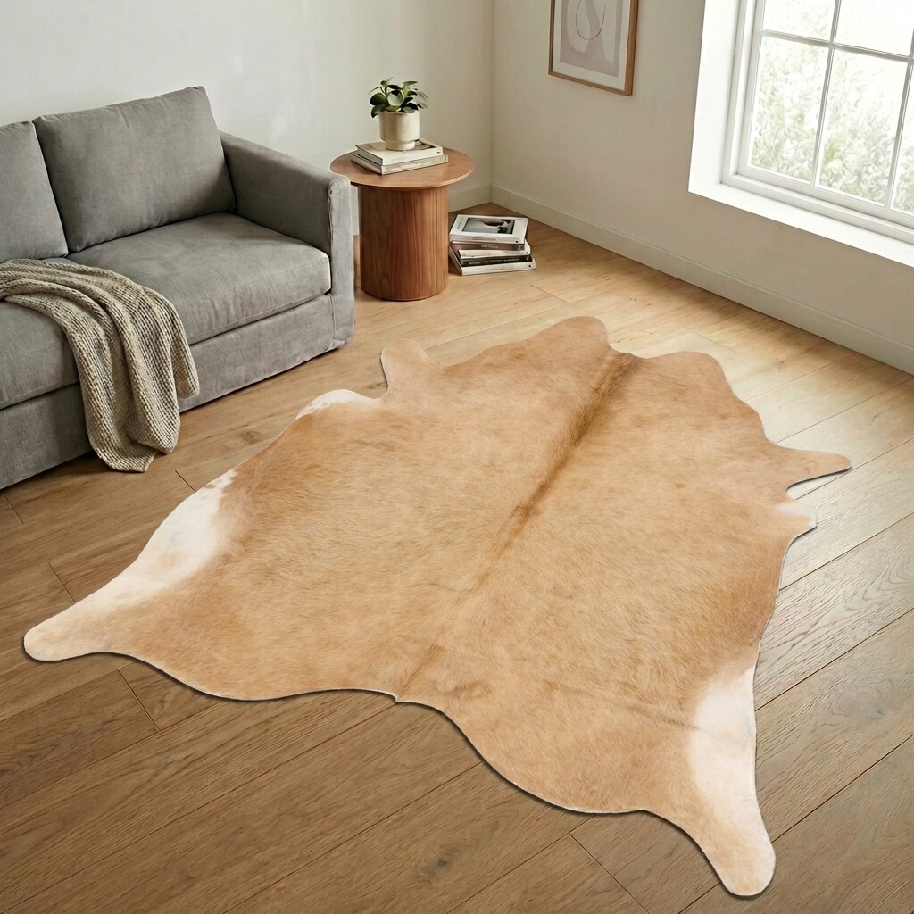 Tapis en peau de vache 237x232 cm - image 1