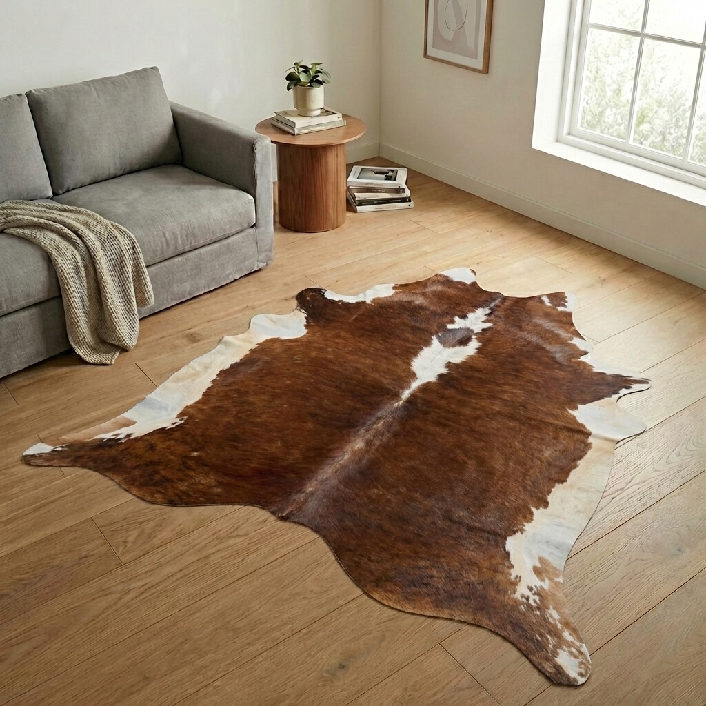 Tapis en peau de vache 260x228 cm - image 1