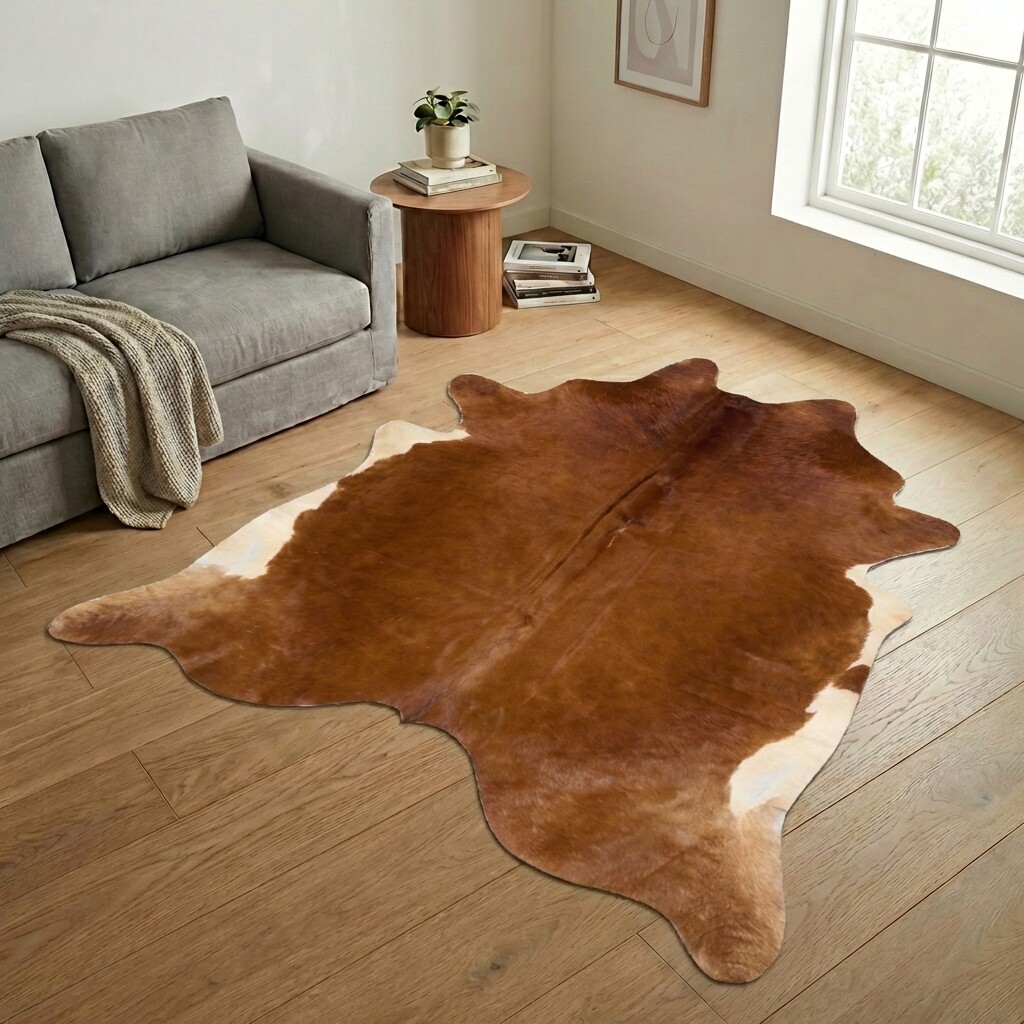 Tapis en peau de vache 248x211 cm - image 1