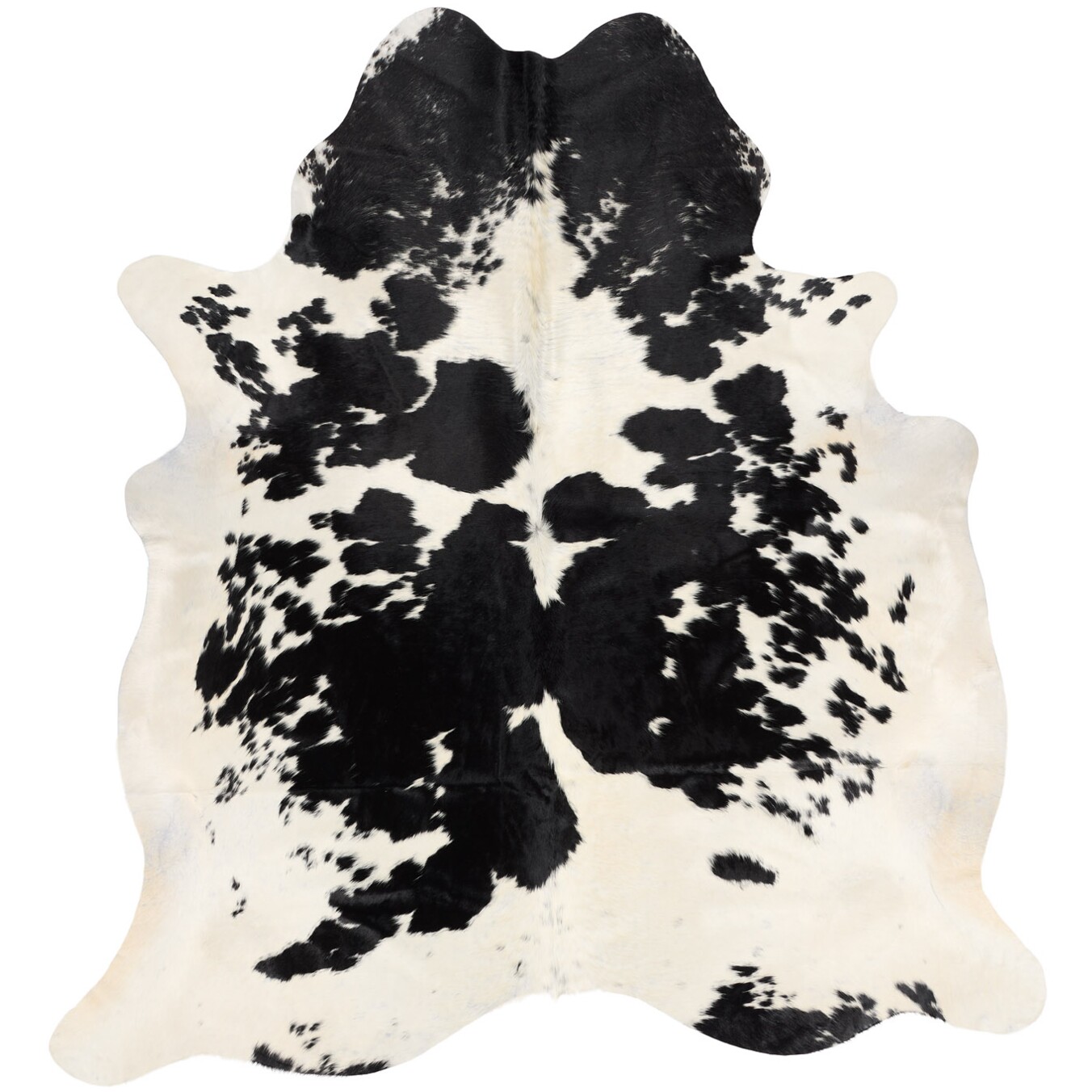 Tapis en peau de vache 235x219 cm - vue de dessus