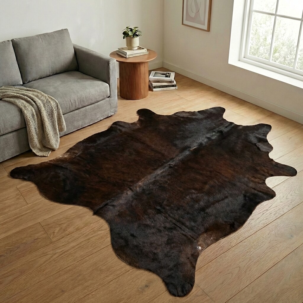 Tapis en peau de vache 245x217 cm - image 1