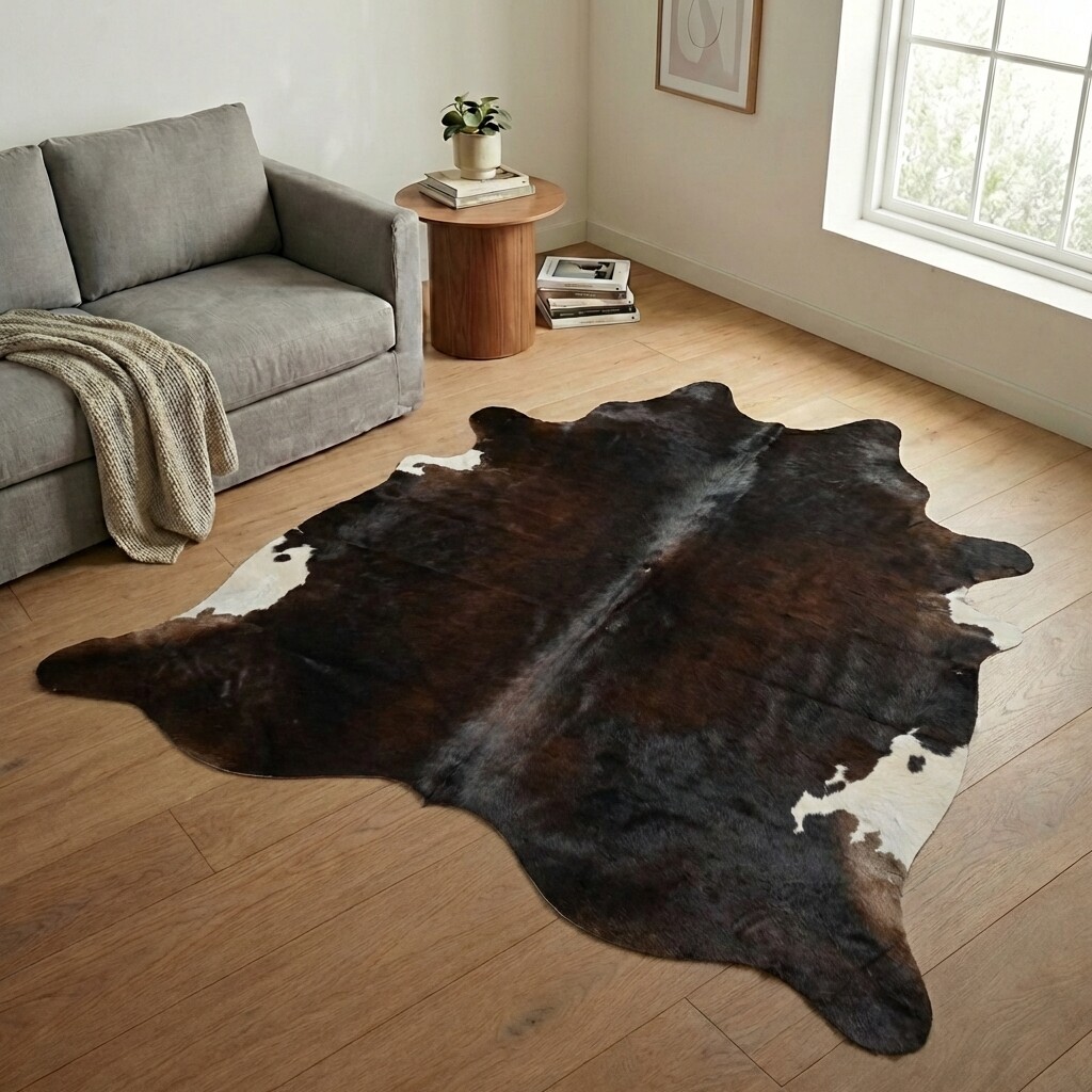 Tapis en peau de vache 232x223 cm - image 1