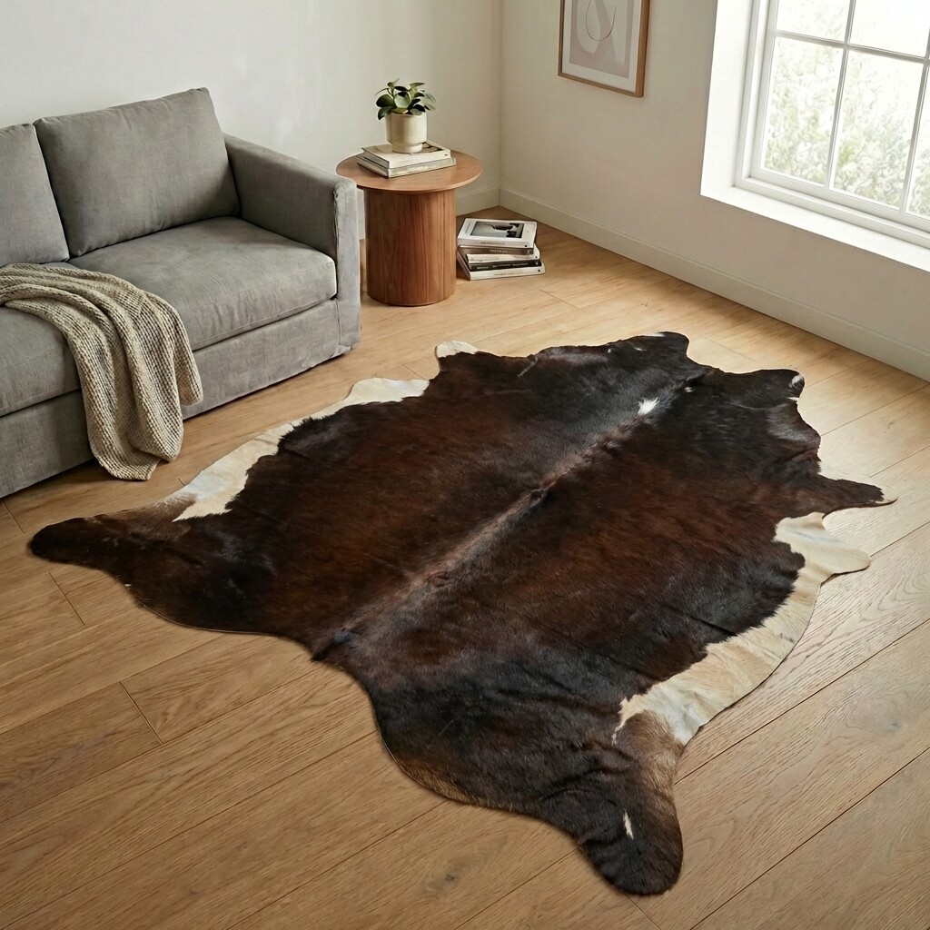 Tapis en peau de vache 235x218 cm - image 1