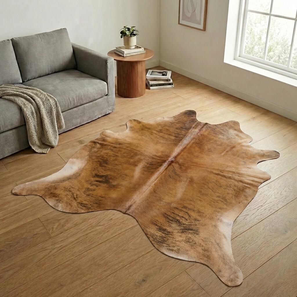 Tapis en peau de vache 246x225 cm - image 1