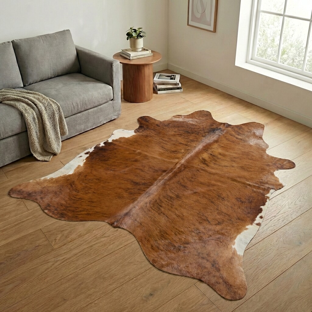Tapis en peau de vache 243x227 cm - image 1