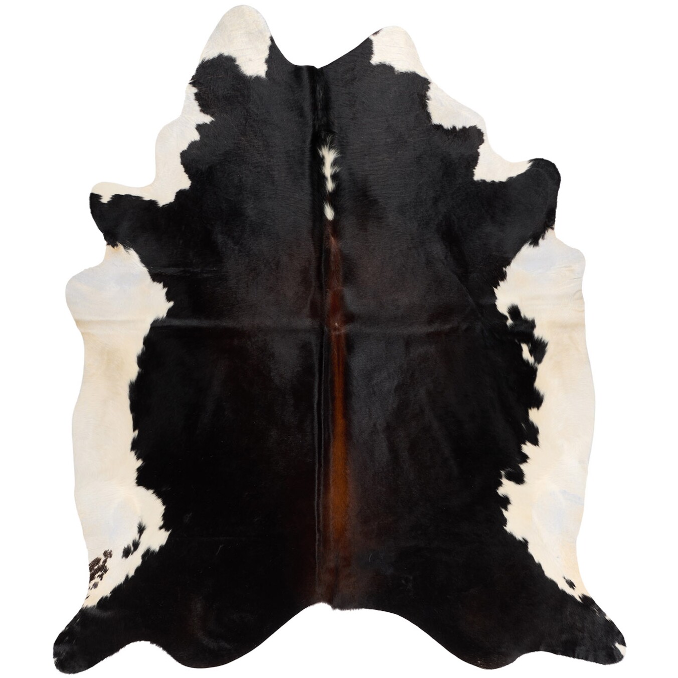 Tapis en peau de vache 241x207 cm - vue de dessus