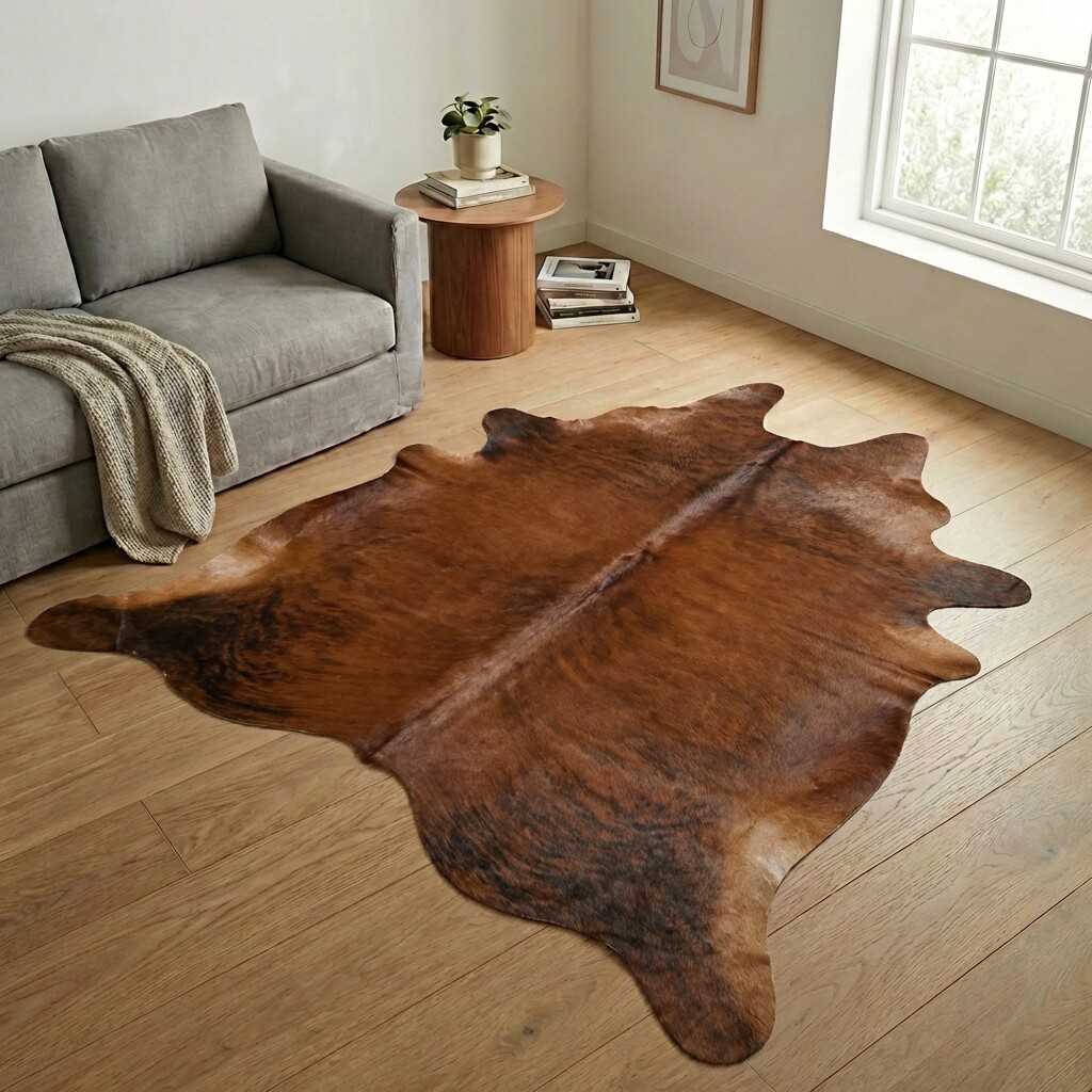 Tapis en peau de vache 257x221 cm - image 1
