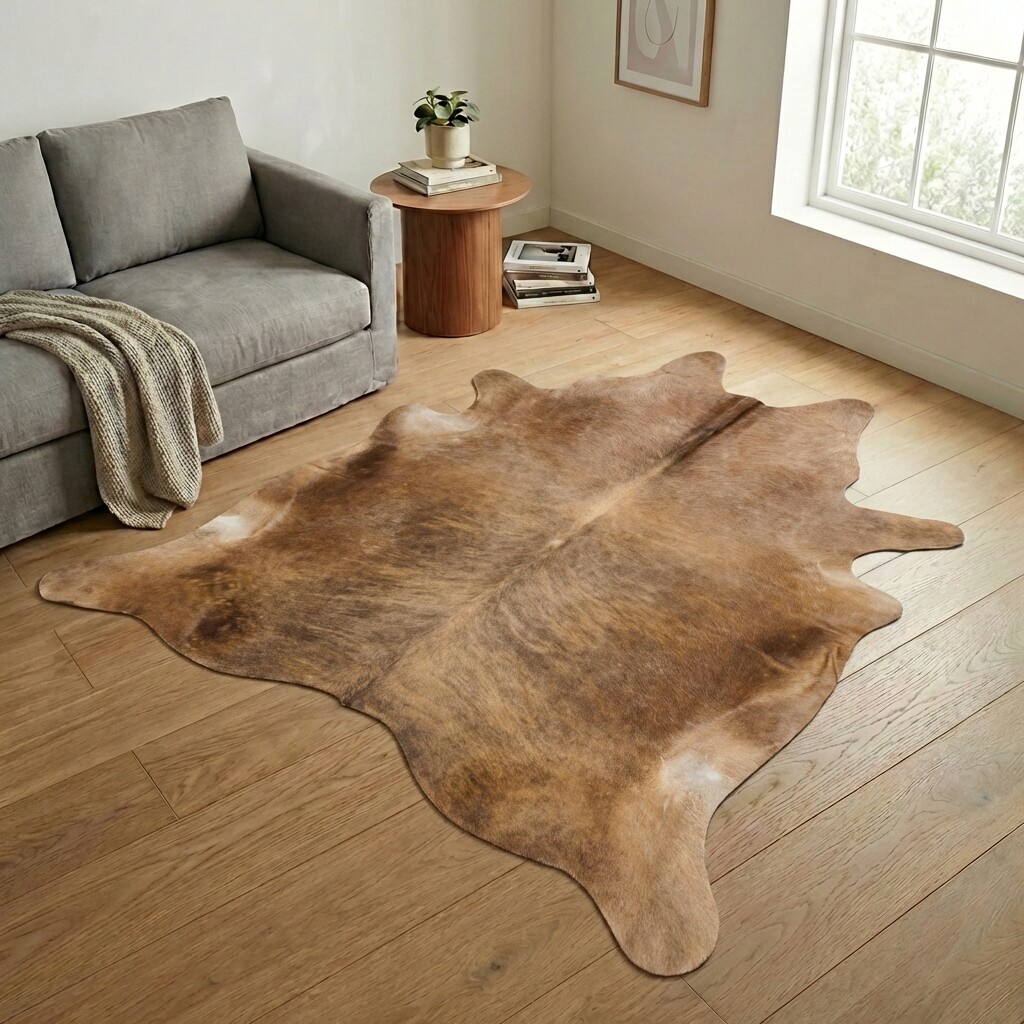 Tapis en peau de vache 244x224 cm - image 1
