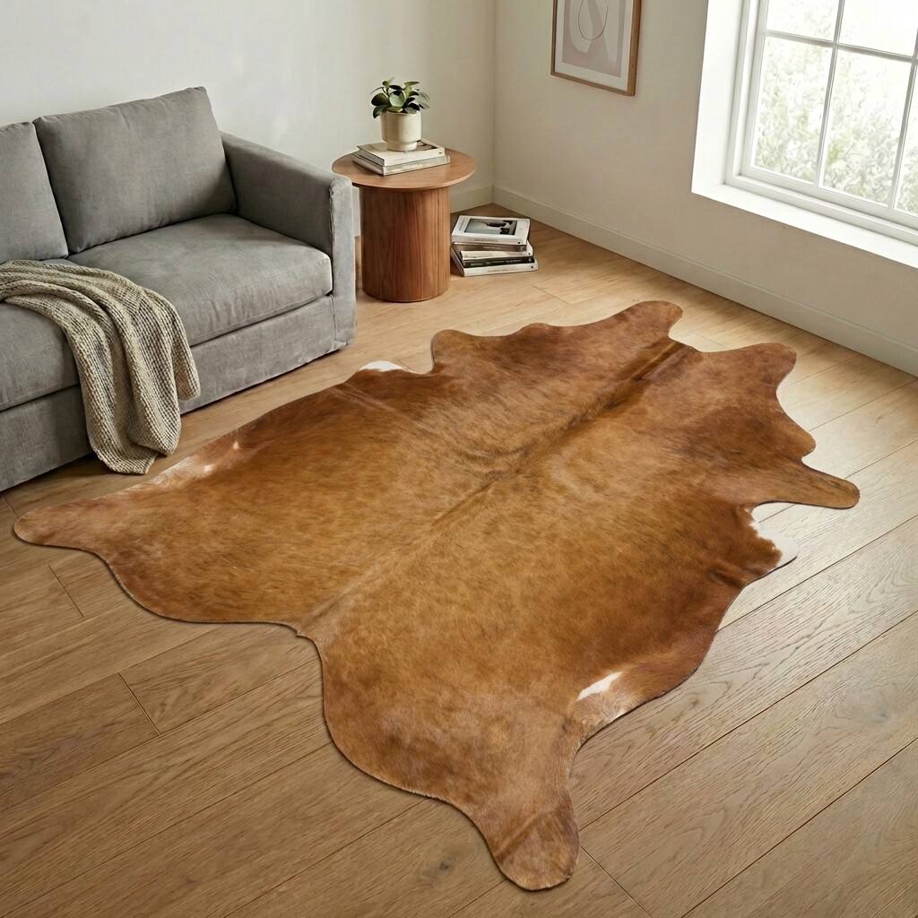 Tapis en peau de vache 249x225 cm - image 1