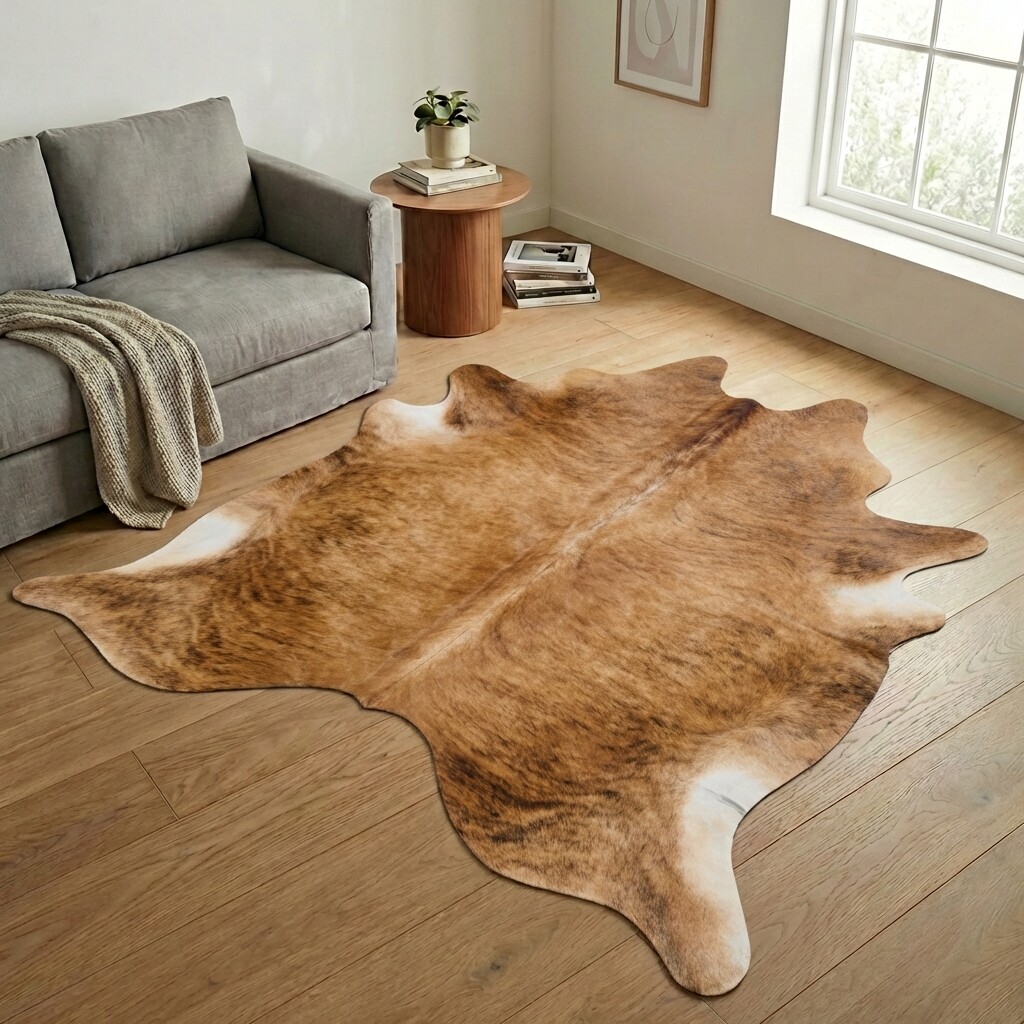 Tapis en peau de vache 235x234 cm - image 1