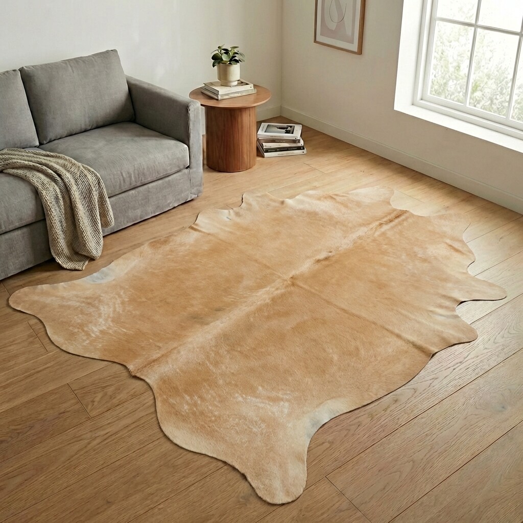 Tapis en peau de vache 241x220 cm - image 1