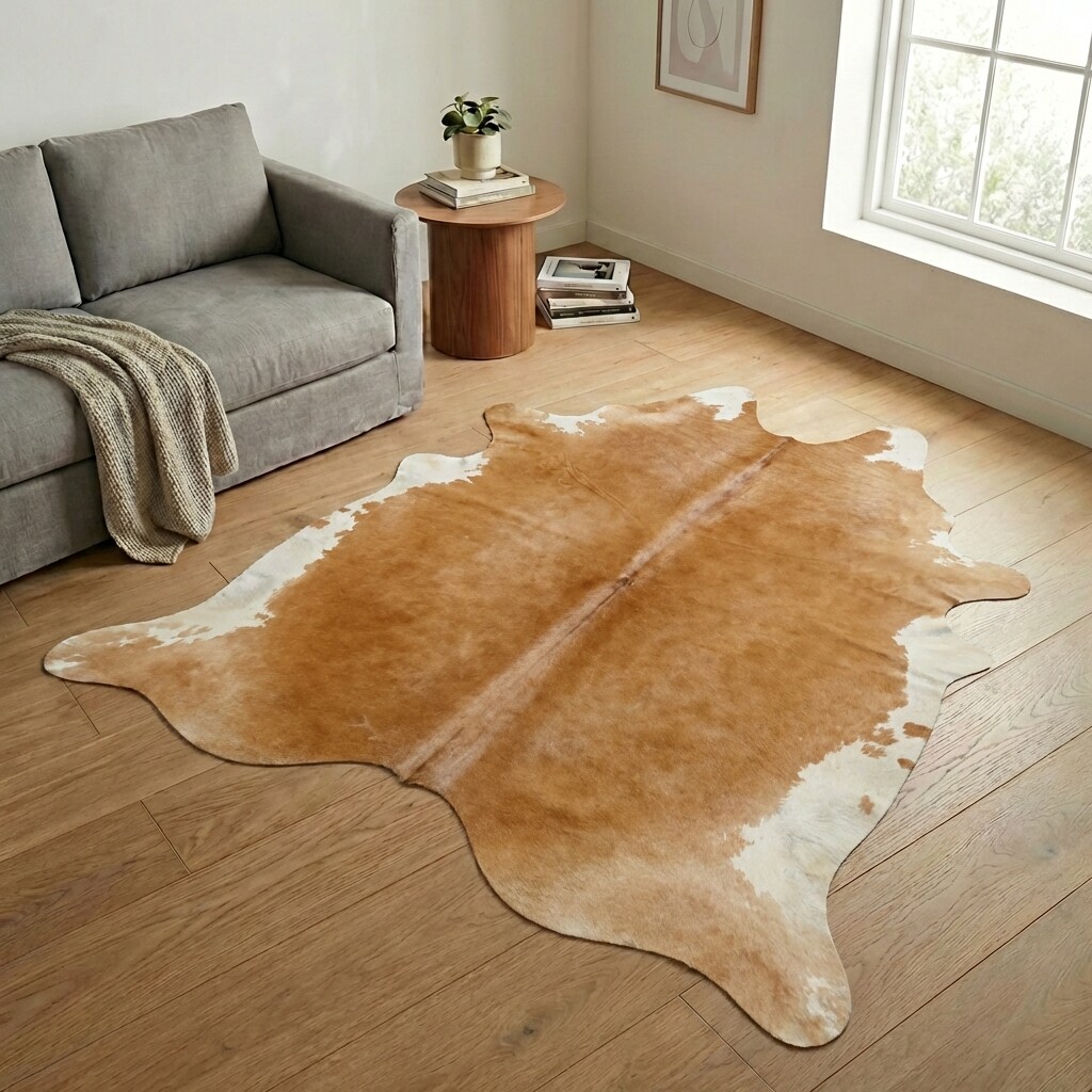 Tapis en peau de vache 248x222 cm - image 1