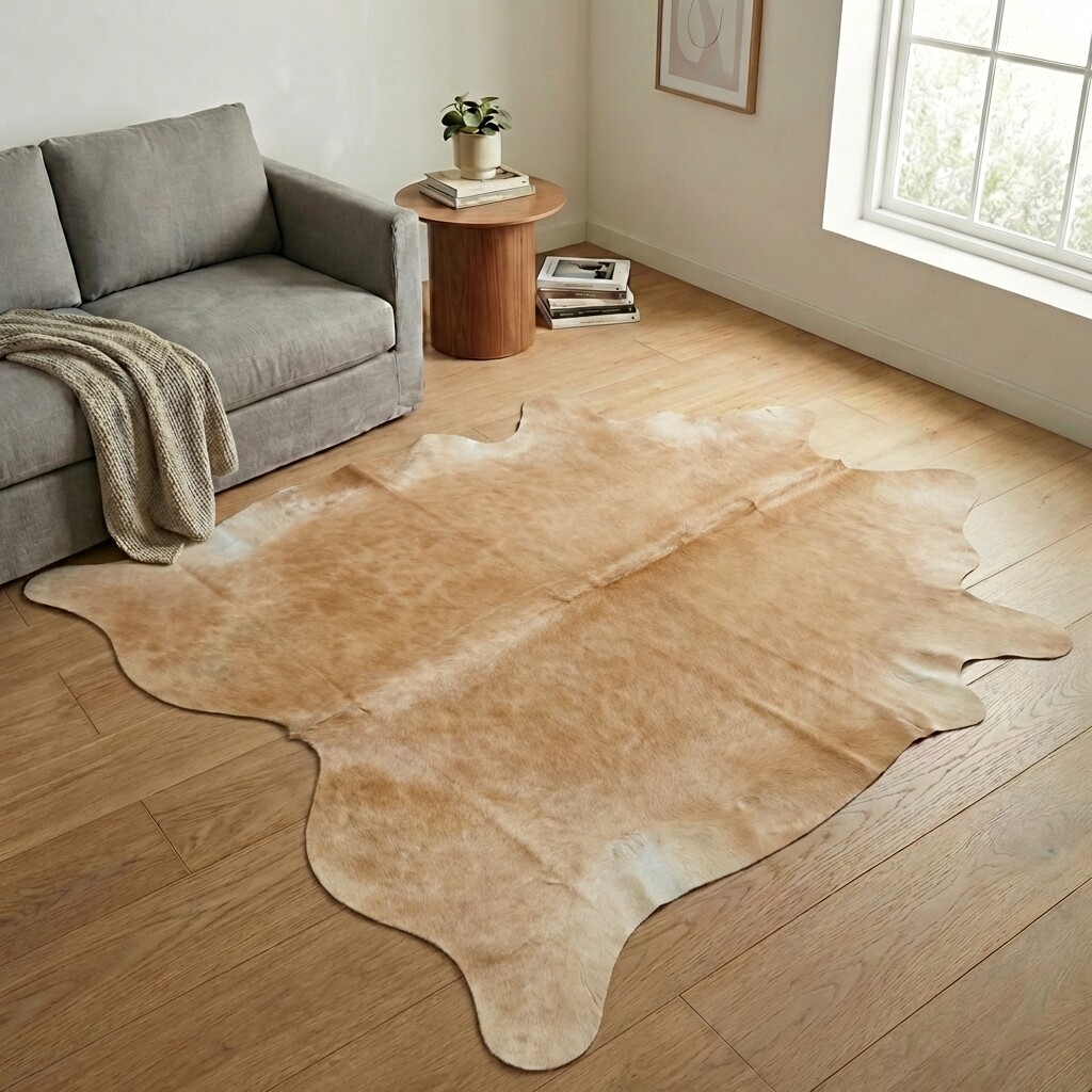 Tapis en peau de vache 240x231 cm - image 1