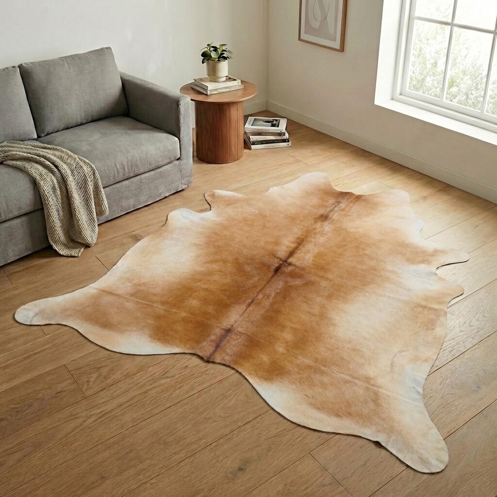 Tapis en peau de vache 254x218 cm - image 1