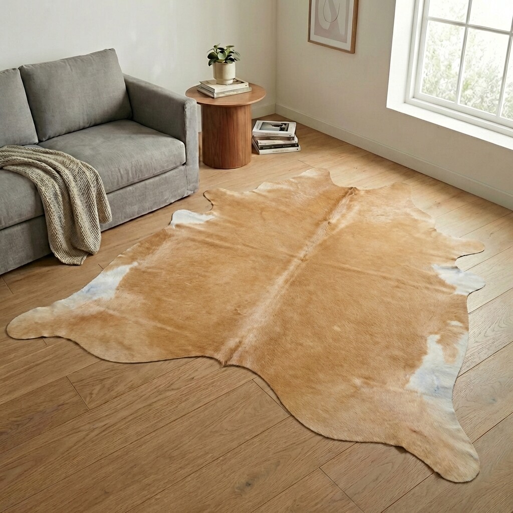 Tapis en peau de vache 238x223 cm - image 1