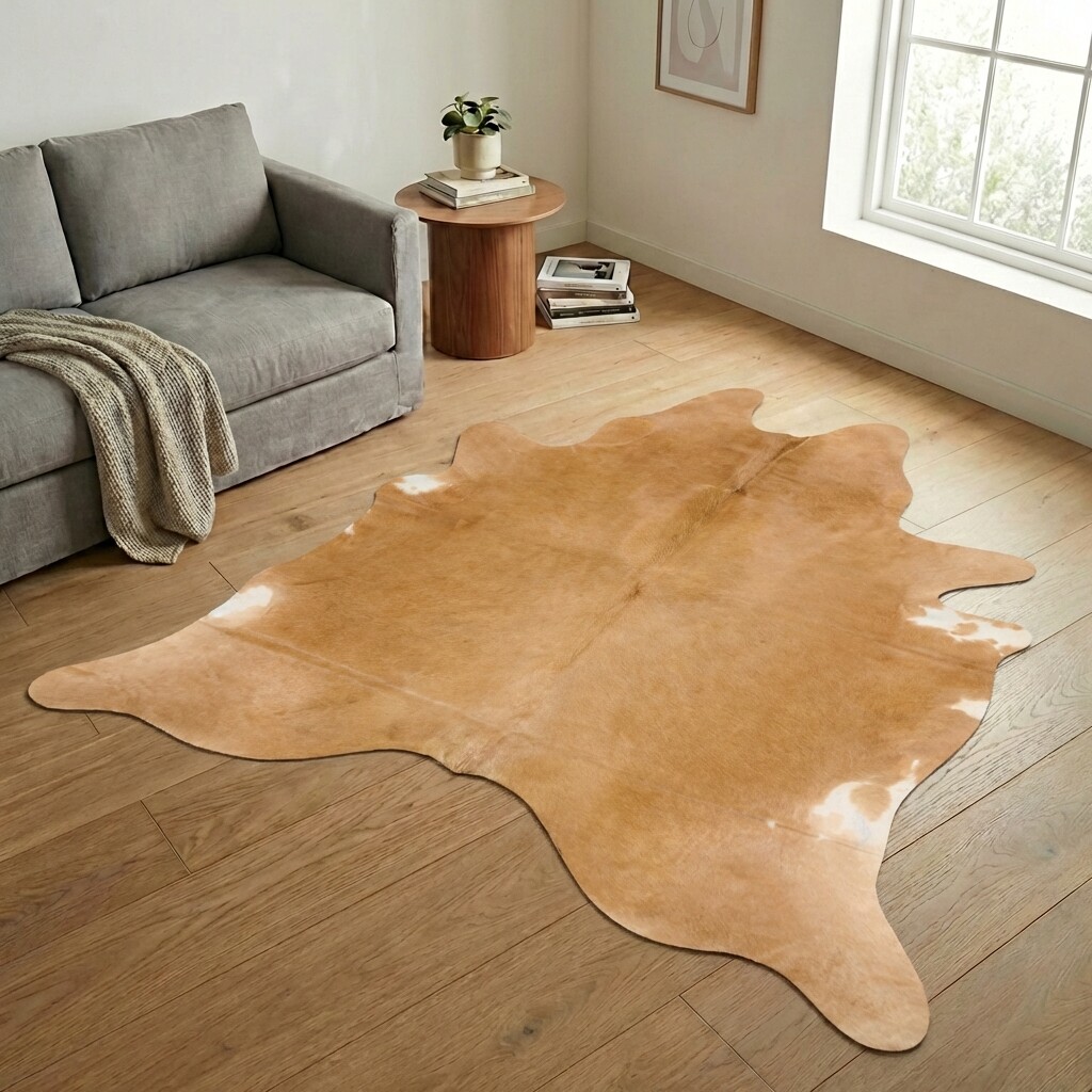 Tapis en peau de vache 263x232 cm - image 1