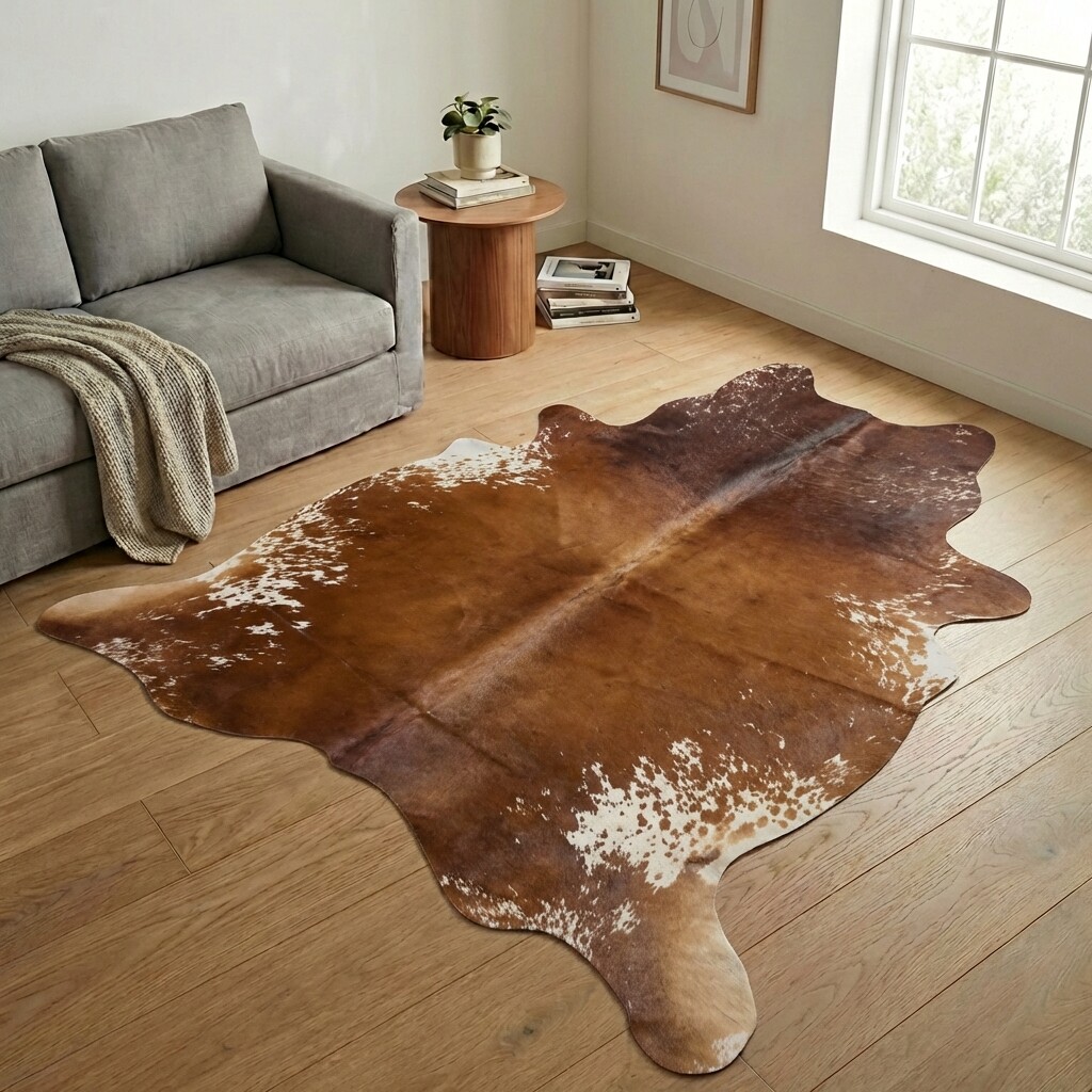Tapis en peau de vache 251x225 cm - image 1