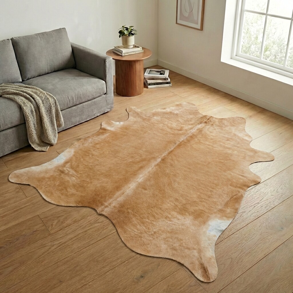 Tapis en peau de vache 243x228 cm - image 1