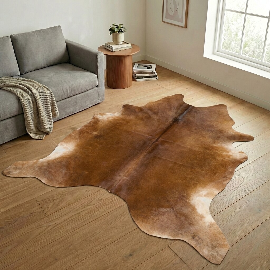 Tapis en peau de vache 261x232 cm - image 1