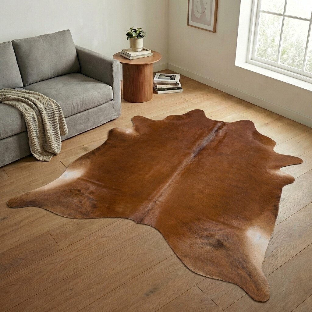 Tapis en peau de vache 239x217 cm - image 1