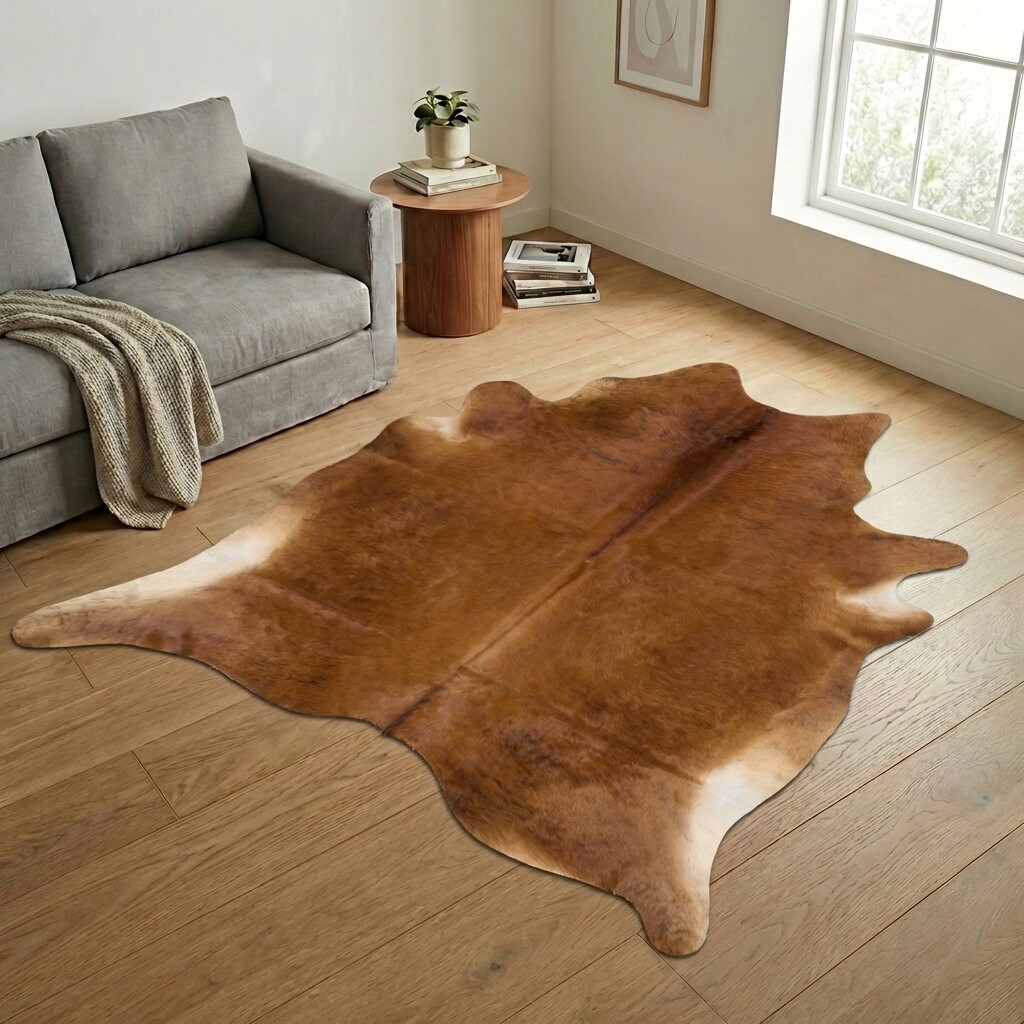 Tapis en peau de vache 243x225 cm - image 1