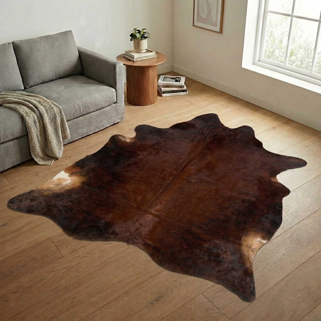 Tapis en peau de vache 230x223 cm - image 1