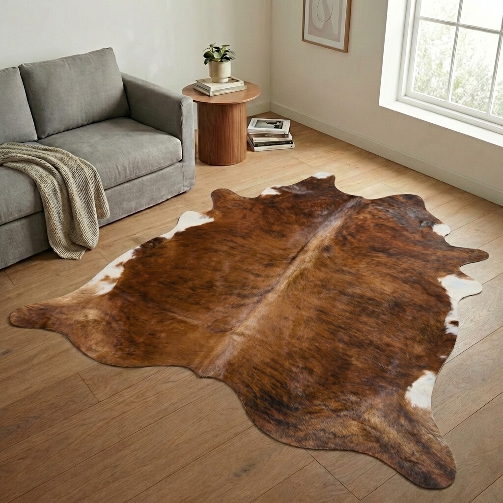 Tapis en peau de vache 240x231 cm - image 1