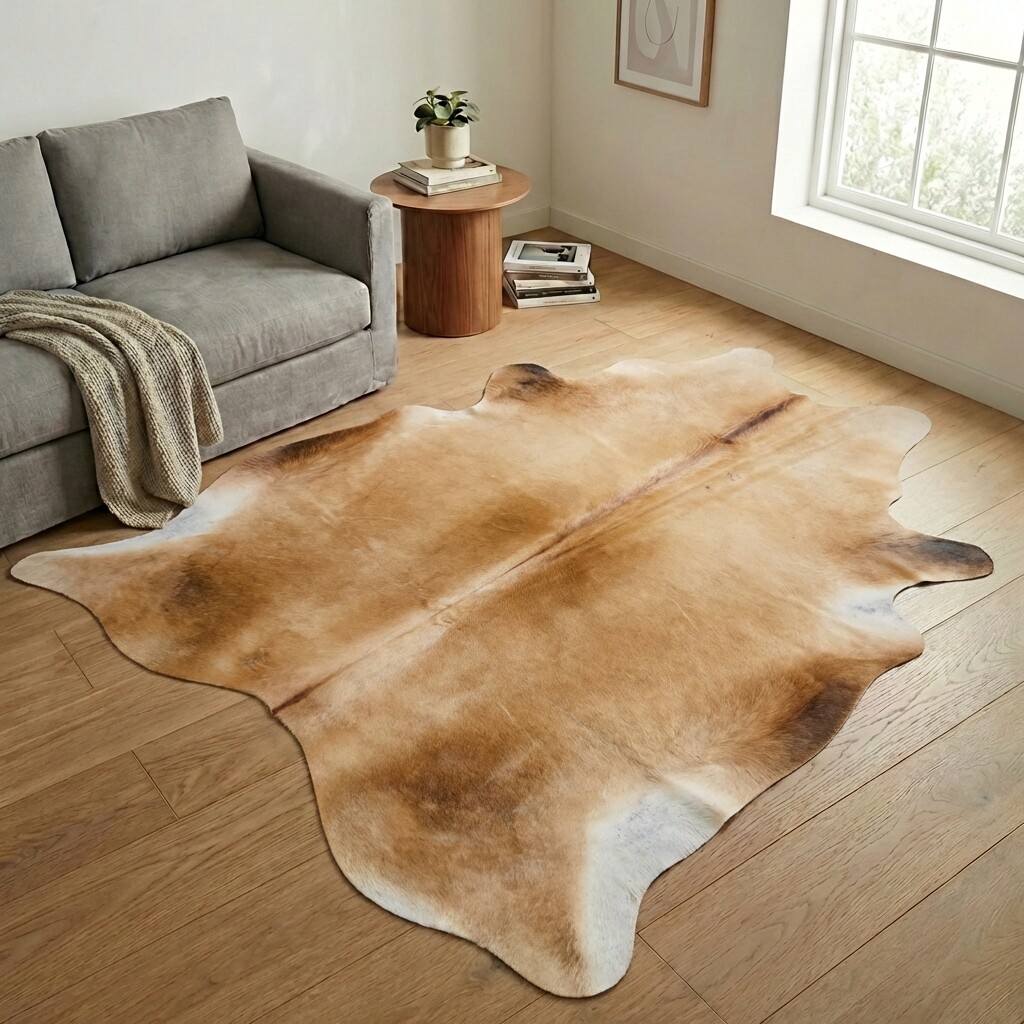Tapis en peau de vache 243x210 cm - image 1