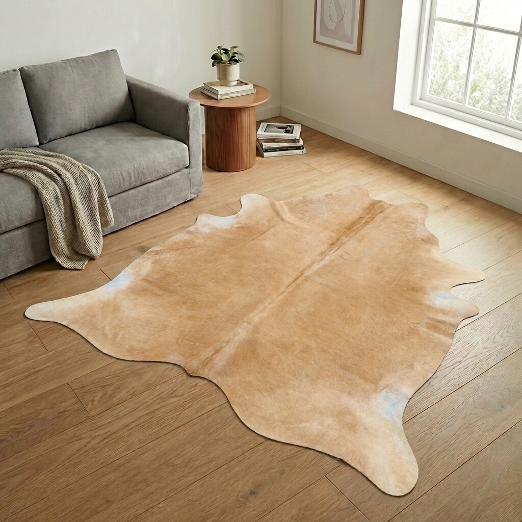 Tapis en peau de vache 241x223 cm - image 1