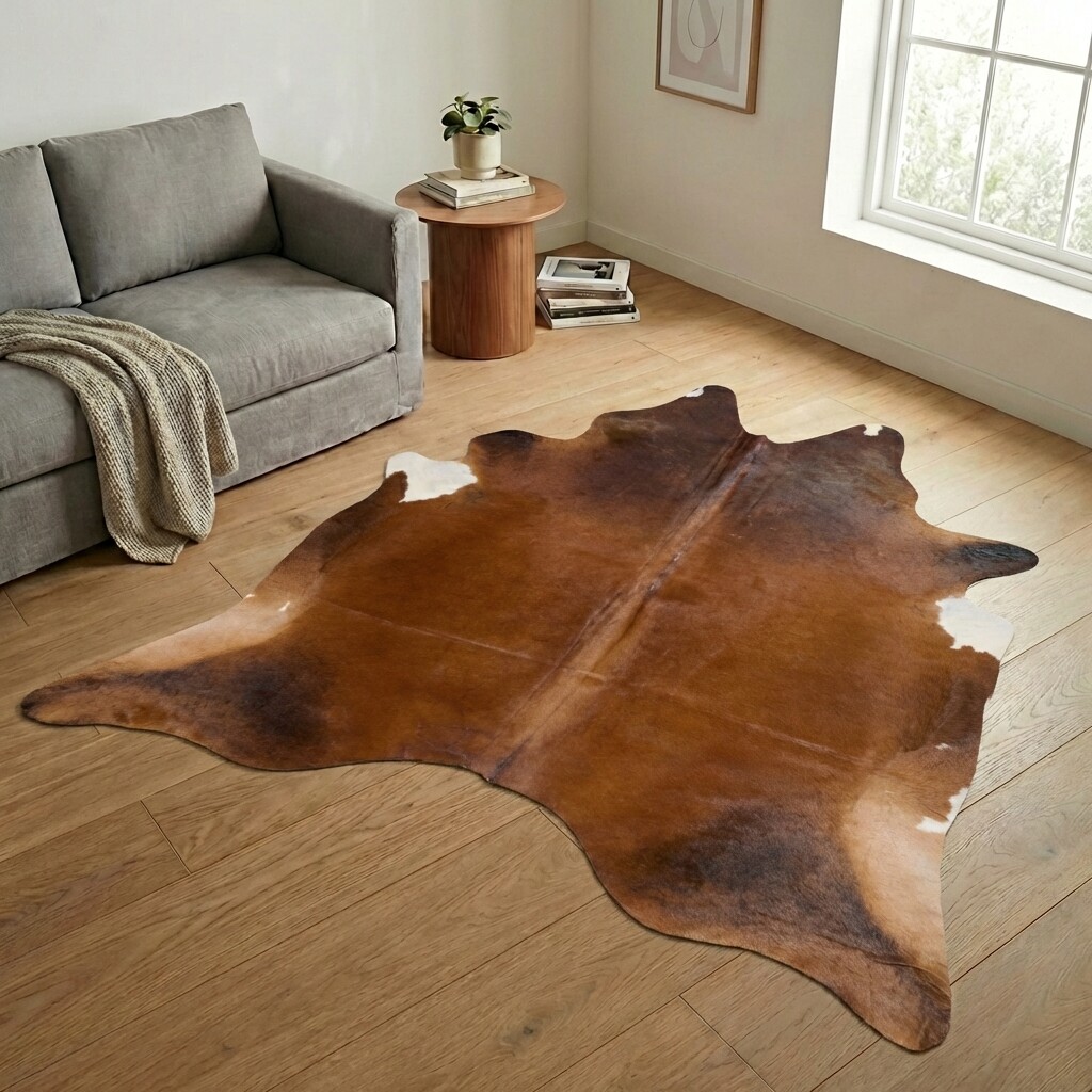 Tapis en peau de vache 248x221 cm - image 1