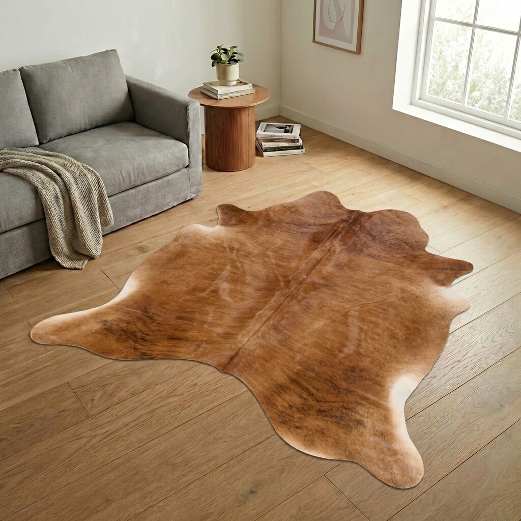 Tapis en peau de vache 230x226 cm - image 1